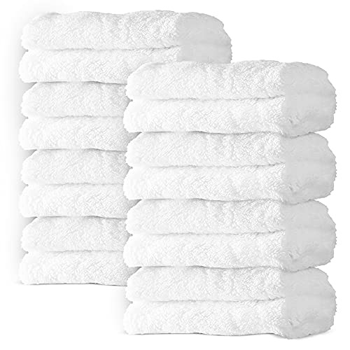 8 Pack Large Burp Cloths for Baby - 20' by 10' Ultra Absorbent Burping Cloth, Baby Washcloths, Newborn Towel - Milk Spit Up Rags - Burpy Cloths for Unisex, Boy, Girl - Burp Cloths Set(White)