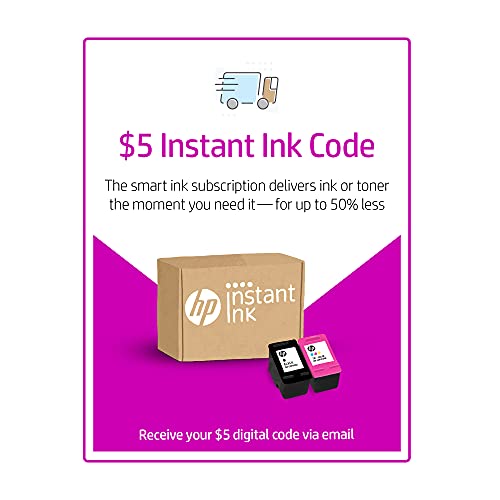 HP Instant Ink $5 Prepaid Code - The Smart Ink and Toner Subscription Service with big savings passed on to you