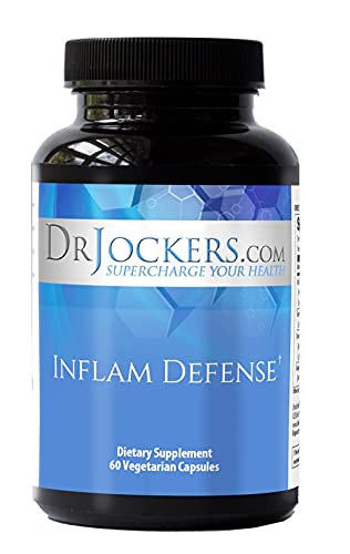 Inflam Defense by Dr. Jockers, Helps Support A Healthy Inflammatory Response, Turmeric Curcumin, Ginger, Boswellia, Antioxidants, Non-GMO, 60 Capsules, 30 Day Supply