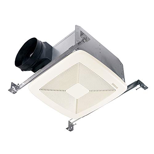 Broan-NuTone QTXE110 Ventilation Fan with Hanger Bars & 6-Inch Round Duct Connector, ENERGY STAR Certified, 110 CFM, 0.7 Sones, White