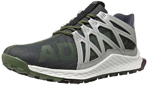 adidas Men's Vigor Bounce M Trail Runner, Base Green/Black/White, 11.5 M US