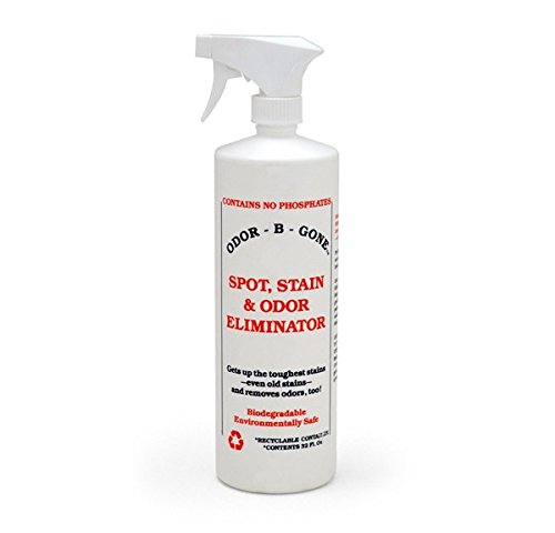 Odor-B-Gone - Spot, Stain & Urine Odor Eliminator - Remove Pet Stains & Cat Urine Odors in 1-Easy-Step - 32 oz Spray Bottle