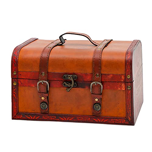 Trademark Innovations 12.5' Decorative Wood Treasure Chest Box