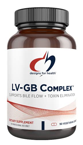 Designs for Health LV-GB Complex - Liver Detox Supplements for Gallbladder Support with Milk Thistle, Artichoke, Vitamins + Ox Bile - Supports Bile Flow + Toxin Elimination (90 Capsules)