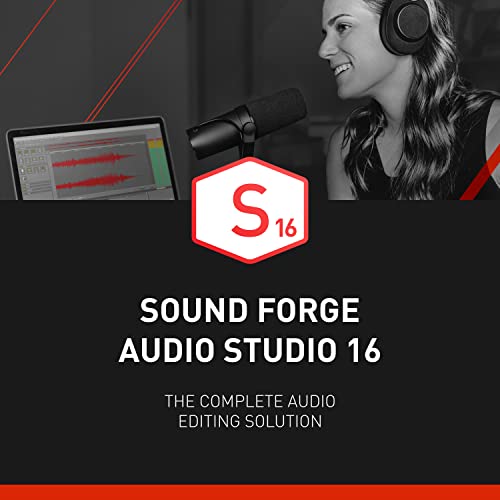 SOUND FORGE Audio Studio 16 - The complete solution for recording, audio editing, restoration and mastering in one | Audio Software | Music Program | for Windows 10/11 PC | 1 Download License