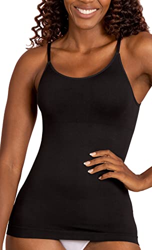 SHAPERMINT Scoop Neck Compression Cami - Tummy and Waist Control Body Shapewear Camisole Black