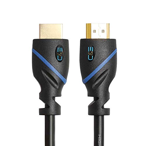 75ft (22.8M) High Speed HDMI Cable Male to Male with Ethernet Black (75 Feet/22.8 Meters) Built-in Signal Booster, Supports 4K 30Hz, 3D, 1080p and Audio Return CNE570709