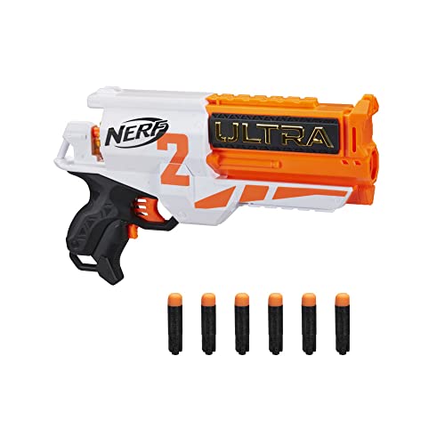 NERF Ultra Two Motorized Blaster - Fast-Back Reloading - Includes 6 Ultra Darts - Compatible Only Ultra Darts