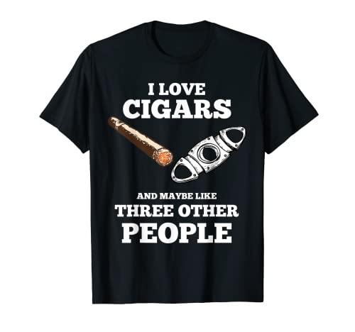 Funny Cigar Accessories Gift Set Cigar Lover Smokers Party T-Shirt