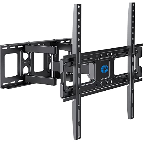 Pipishell TV Wall Mount for 26-65 inch LED LCD OLED 4K TVs, Full Motion TV Mount Bracket Articulating Swivel Extension Tilting Leveling Max VESA 400x400mm Holds up to 99lbs, Fits 12/16 Inch Wood Stud