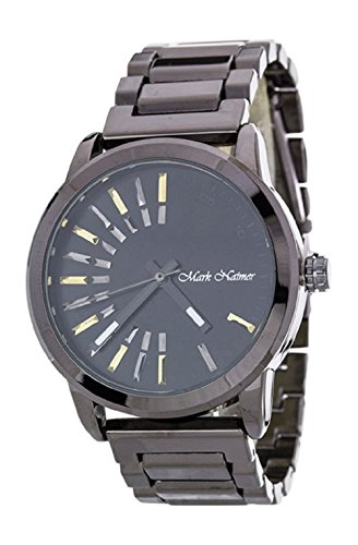 Mark Naimer 2Chique Boutique Men's Iconic Dials Gunmetal and Black Fashion Watch