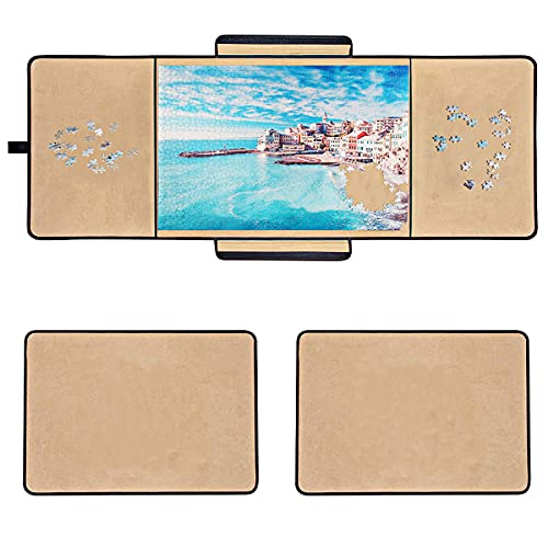 Jigsaw Puzzle case Puzzle Board- Ingooood Easy Move Storage Jigsaw Puzzle mat Work Separate Puzzle Board for up to 1,000 Pieces Durable jigboard