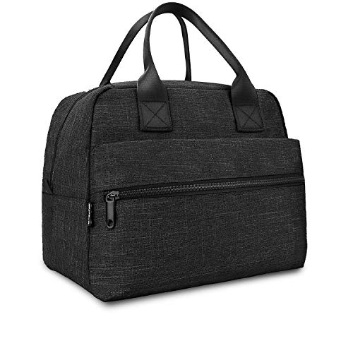 Lunch Bag for Men & Women Insulated Lunch Bags Large Box for Work Adult Reusable Lunch boxes Cooler Tote (black)