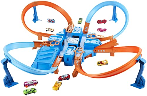 Ultimate Hot Wheels Crashing Action with the Criss Cross Crash Track Set!