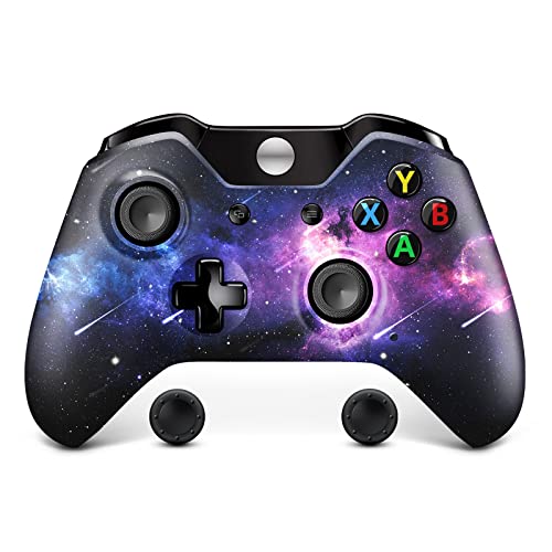 【UPGARDED】Replacement for Wireless Xbox One Controller,SAMINRA Design Starry Sky Custom Xbox Controller with 3.5mm Audio Jack,Compatible with Xbox One S/X/Xbox Series X/S/Window PC,Bonus Two Thumb Grips