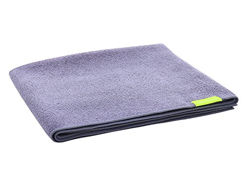 AQUIS Long Hair Microfiber Towel, Water-Wicking, Ultra Absorbent & 50% Faster Drying, for All Hair Types, Dark Grey