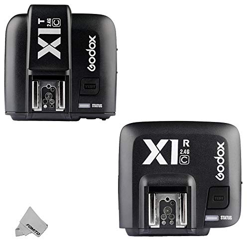 Fomito Godox X1-C TTL 2.4GHz Wireless Radio Flash Trigger X System for Canon 5DIII T6i 700D 650D 7D 6D Cameras,580EXIII 600EX-R Flashes