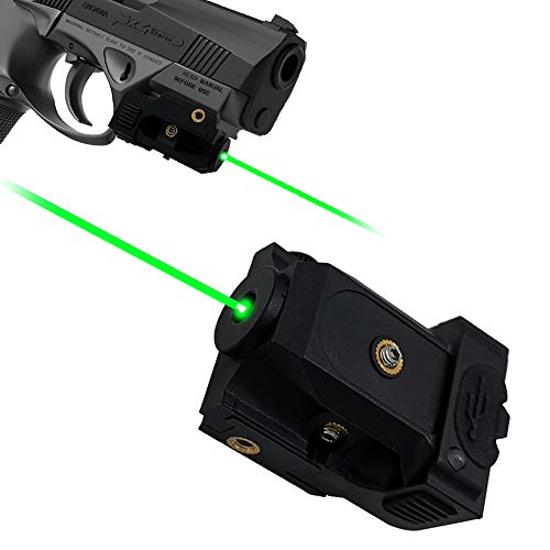 Lasercross Green Laser,Pistol Laser Sight Green Dot Tactical Sight Adjustable Low Profile Picatinny Rail with Rechargeable Battery for Pistols & Handguns