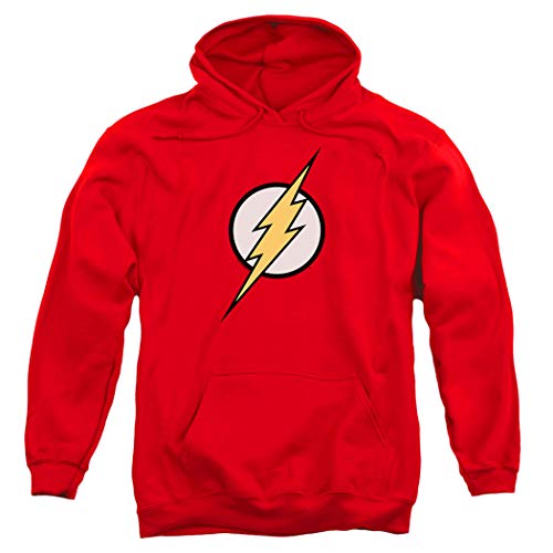 Popfunk The Flash Pull-Over Hoodie Sweatshirt & Stickers (X-Large) Red