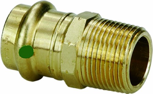 Viega 79230 ProPress Zero Lead Bronze Adapter with Male 3/4-Inch by 3/4-Inch P x Male NPT, 10-Pack