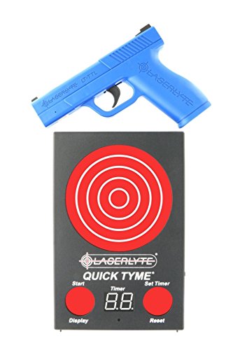 TLB-LQD LaserLyte Quick Tyme Laser Trainer Target with Point of Impact Display and Timed Games for Reactive Laser Shooting and Dry Fire Practice
