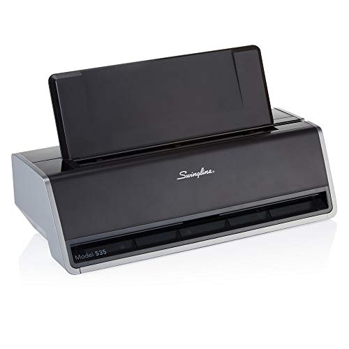 Swingline Electric 3 Hole Punch, Commercial Hole Puncher, 28 Sheet Punch Capacity, Jam Resistant, Touch Screen, Platinum (74535)