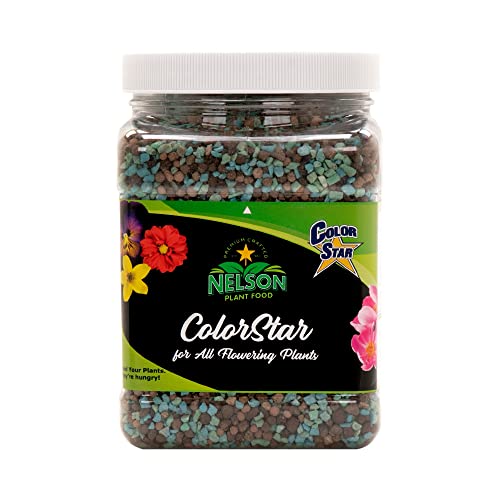 Nelson Plant Foods ColorStar Outdoor & Indoor Plant Fertilizer - Nutrient-Dense Plant Food to Increase Bloom Size & Quantity - 4-5 Months of Feeding (2 lb.)