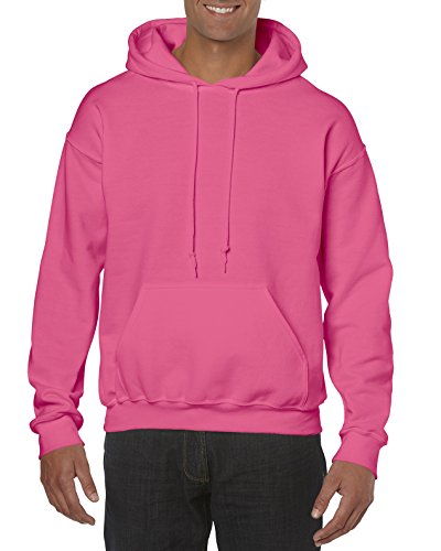 Gildan Adult Fleece Hooded Sweatshirt, Style G18500, Safety Pink, Medium