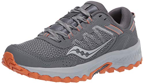 Saucony Men's Versafoam Excursion TR13 Trail Running Shoe, Grey/Orange, 10.5 M US