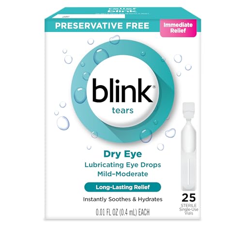 Blink Tears Sterile Single Use Vials Aerosol, 25 Count, 0.01 Fluid Ounce Each