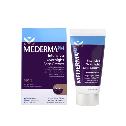 Mederma PM Intensive Overnight Scar Cream - Advanced Scar Treatment that Works with Skin's Nighttime Regenerative Activity - 1.0 oz (28g)