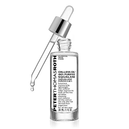 Peter Thomas Roth | Oilless Oil 100% Purified Squalane | Lightweight Moisturizer for Fine Lines, Wrinkles, Elasticity and Radiance 1 Fl Oz