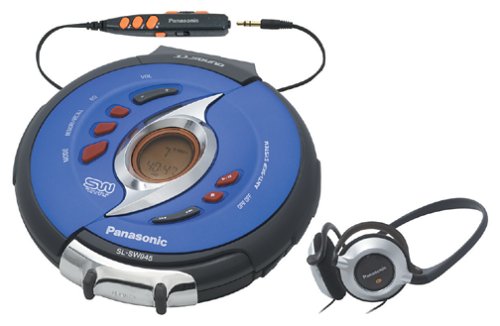 Panasonic SL-SW945A Shockwave Portable CD Player, Blue