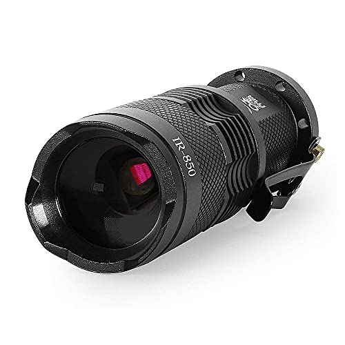 Maketheone IR Torch 3 Watt 850NM Infrared Light Night Vision Flashlight Torch - Infrared Light is Invisible to Human Eyes - to be Used with Night Vision Device (NOT Include Battery)