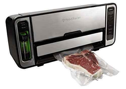 FoodSaver Vacuum Sealer Machine with Express Vacuum Seal Bag Maker with Sealer Bags and Roll and Handheld Vacuum Sealer for Airtight Food Storage and Sous Vide, Silver