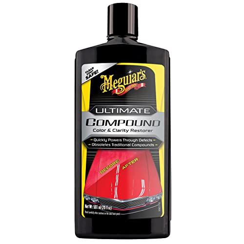 Meguiar’s Ultimate Compound, Car Compound Restores Car Paint and Car Shine – 1 Pint 4 Fl Oz Bottle