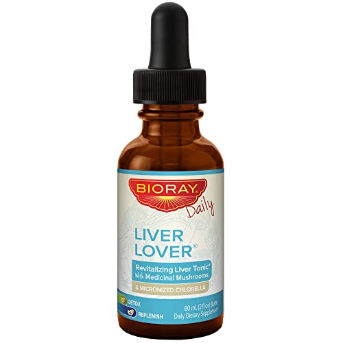 BIORAY Daily Liver Lover - 2 fl oz - Supports The Liver & Adrenals - Non-GMO, Vegan, Gluten Free