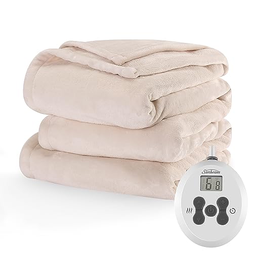 Sunbeam Royal Posh Champagne Heated Blanket - Twin