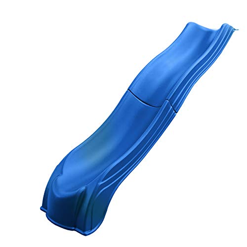 Swing-N-Slide Ws 5032 Olympus Wave Slide 2Piece Plastic Slide for 5' Decks, Blue