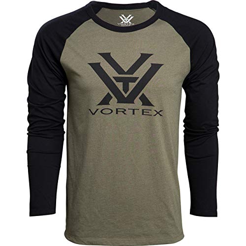 Vortex Optics Raglan Core Logo Long Sleeve Shirt - Military Heather - XX-Large
