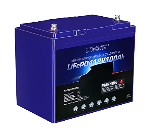 LOSSIGY 12V 100Ah Lithium Battery