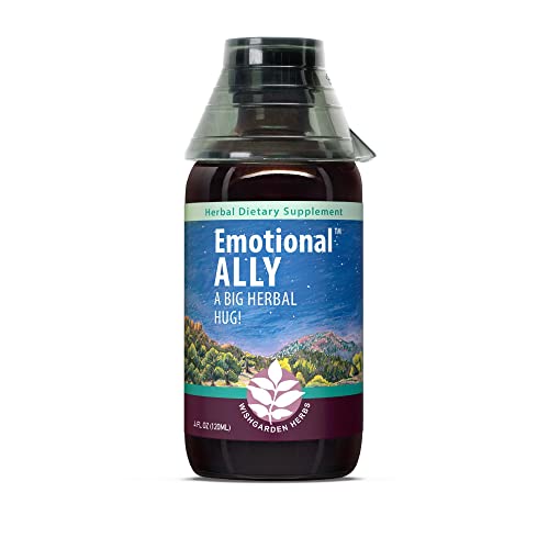 WishGarden Herbs Emotional Ally - Liquid Herbal Supplement Tincture, Fast-Acting Natural Mood Enhancer and Stabilizer, Supports Good Mood (4oz)