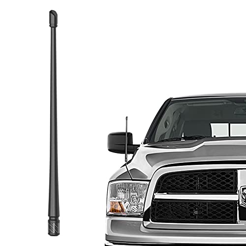 Rydonair Antenna Compatible with 1990-2023 Dodge Ram 1500 2500 3500 | 13 inches Rubber Antenna Replacement | Designed for Optimized FM/AM Reception