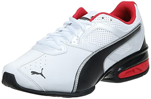 PUMA Men's Tazon 6 FM Puma White/ Puma Black/ Puma Silver Running Shoe - 12 D(M) US