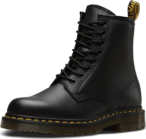 Dr. Martens 1460 Originals 8-Eye, Unisex, Black, Soft Toe, Slip Resistant, 6 Inch Work Boot (9.0 MW)