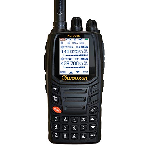 WOUXUN KG-UV9K Portable Radio with air Band Receive 8.33K Step VHF UHF Dual Band Transmit Cross Band Repeater Seven Band Receive