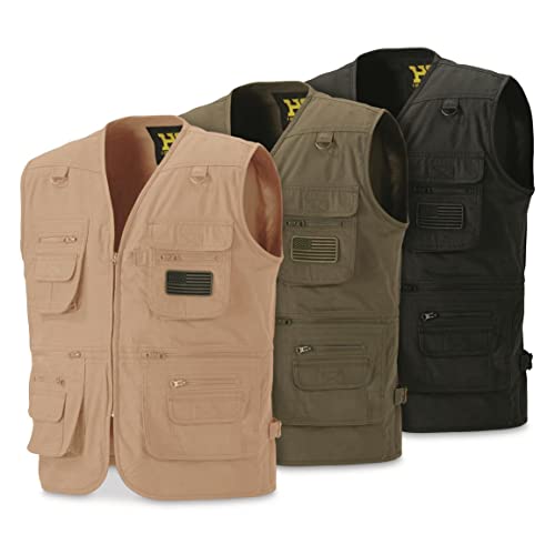 HQ ISSUE Concealed Carry Vest for Men, Tan, 4XL