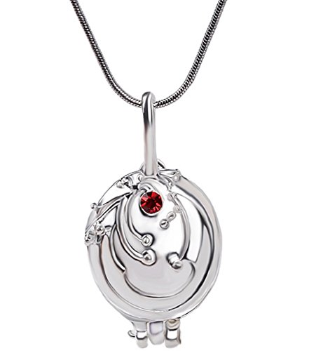 Vampire Diaries Inspired Elena's Necklace Locket Pendant Choker STAINLESS STEEL AND BLUE VERVAIN FILLED