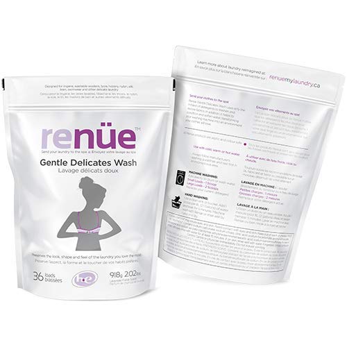 RENUE Gentle Delicates Wash - Lavender Fields - 36 Loads - Premium Delicate Laundry Detergent for Fine Fabrics, Lingerie, Swimwear, Washable Woolens, Lycra, Hosiery, Nylon, Silk, Linen