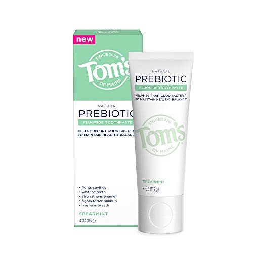 Tom's of Maine Prebiotic Anticavity Natural Toothpaste Spearmint, 4 Ounce